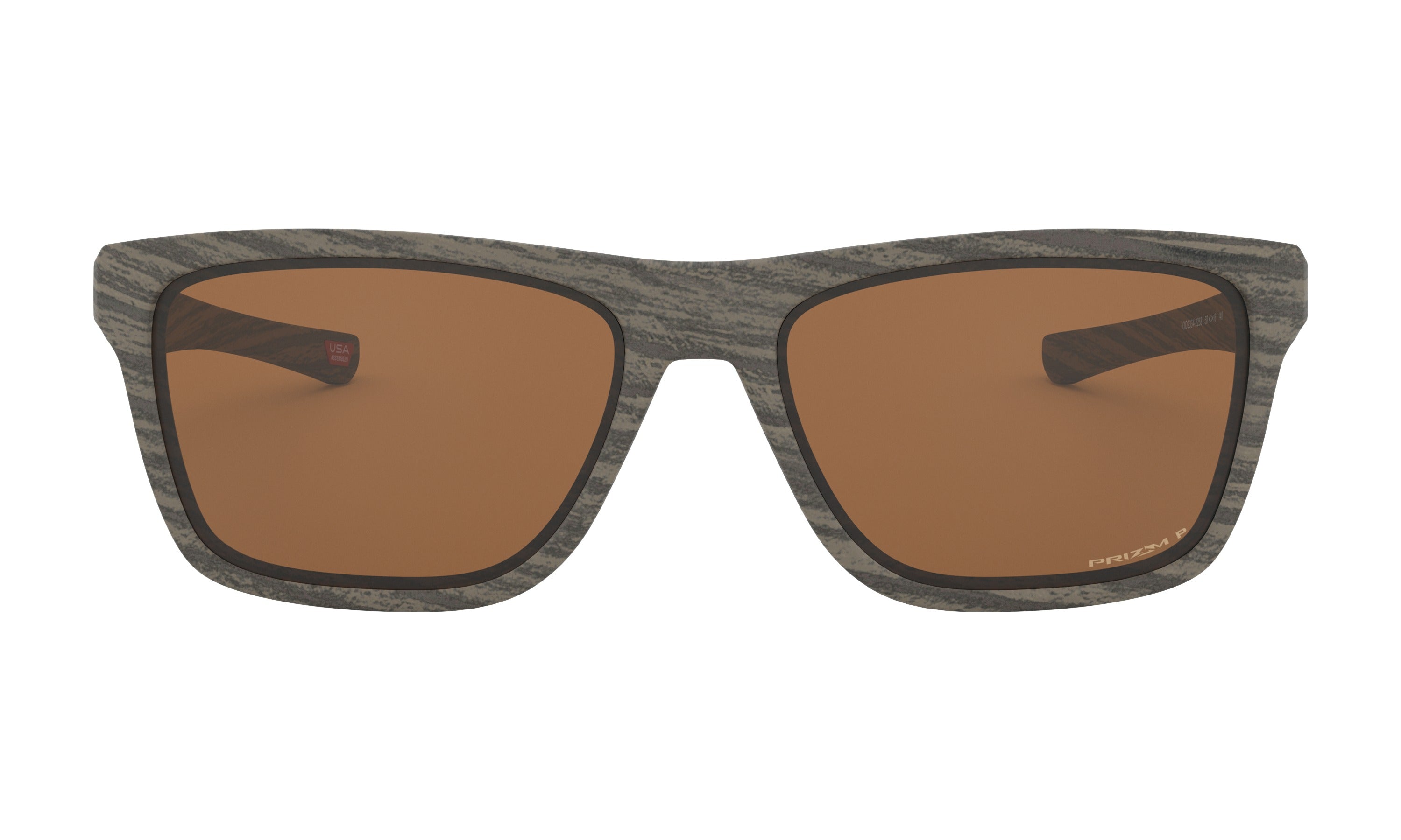 Oakley Holston Polarized Sunglasses Woodgrain PrizmTungsten Square
