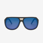 Electric Stacker Polarized Sunglasses Matte Black Ohm+Blue Oversized