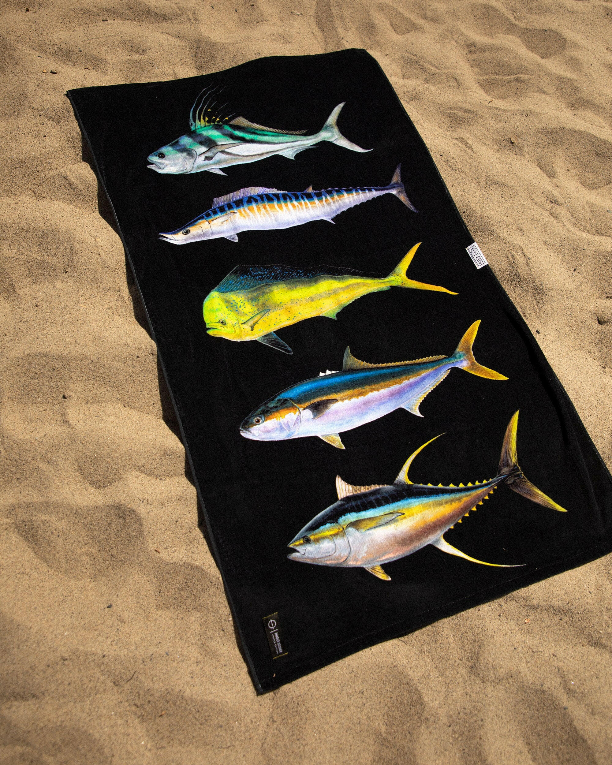 Amadeo Bachar Fish Stack Beach ECO Towel.