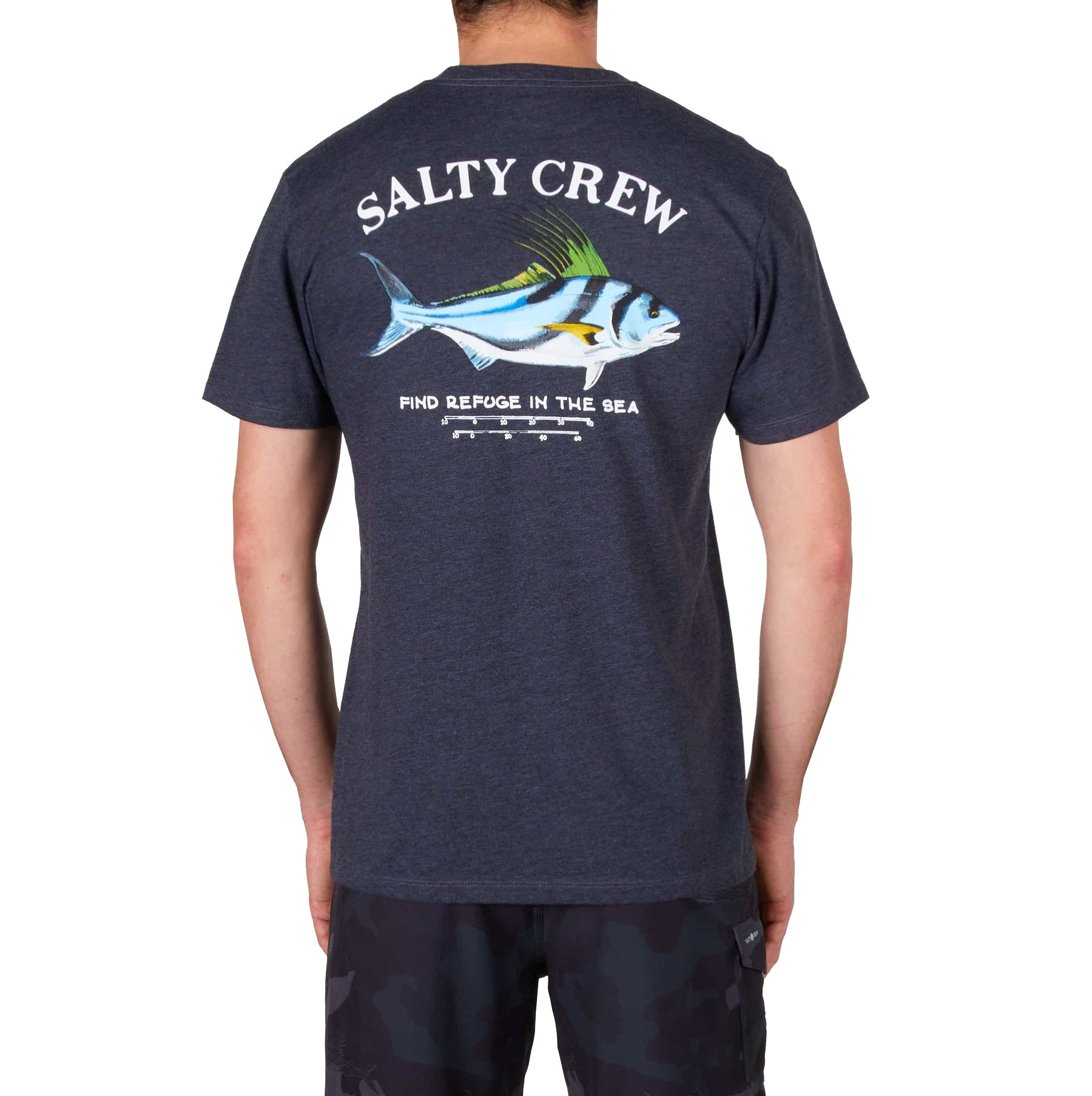 Salty Crew Rooster Premium SS Tee Charcoal Heather XXXL