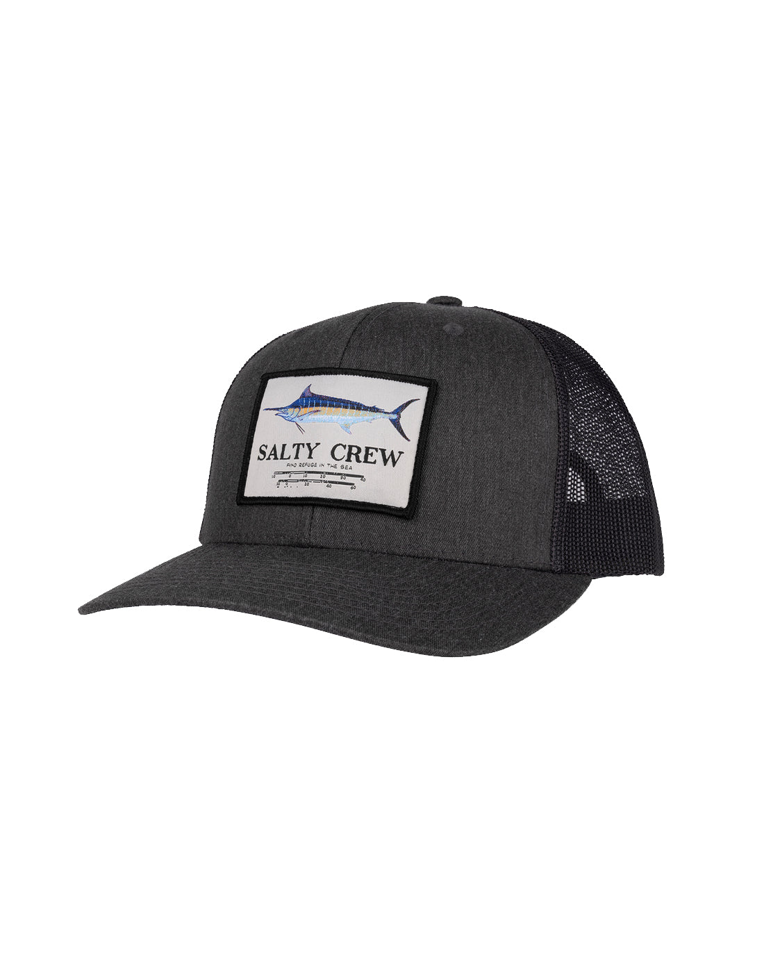 Salty Crew Marlin Mount Trucker Hat DarkHeatherGrey OS