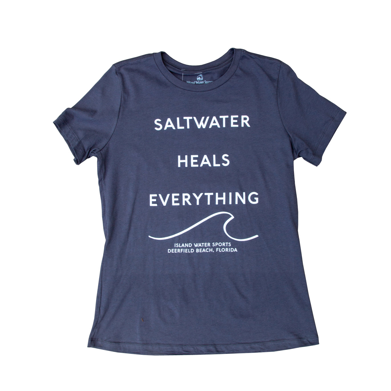 IWS Saltwater Heals Everything Relaxed S/S Tee Asph-WHT S