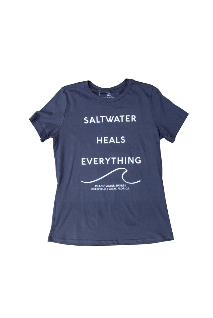 IWS Saltwater Heals Everything Relaxed S/S Tee Asph-WHT S