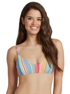 Roxy Mexi Stripe Athletic Bikini Top