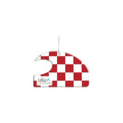 Ulu Lagoon Air Freshener Red White Checkerboard Wave