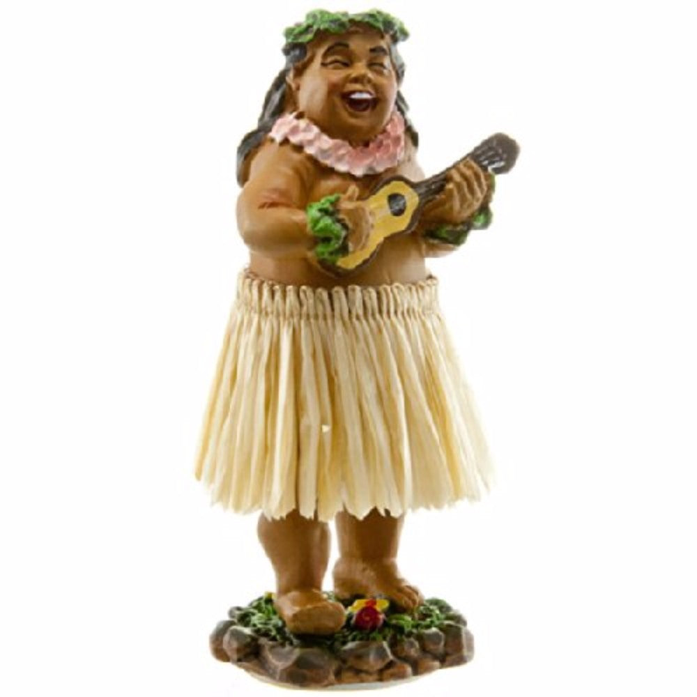 KC Hawaii Braddah w/Ukulele 4" Mini Hula Dashboard Doll