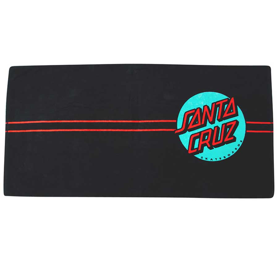 Santa Cruz Classic Dot Towel Black/Teal OS