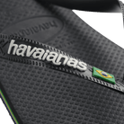 Havaianas Brazil Logo Mens Sandal 1069-Black-Black23 8