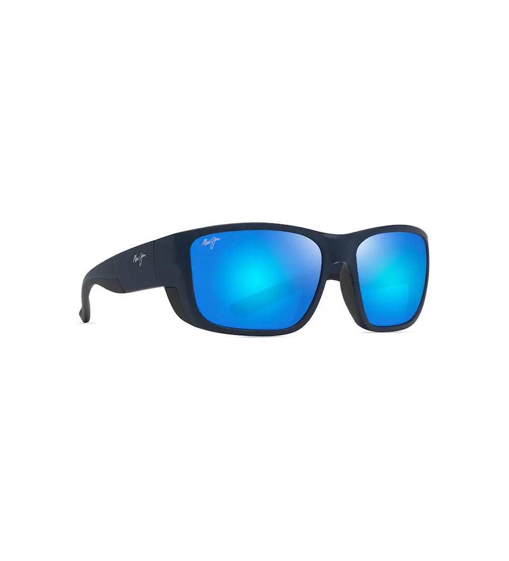 Maui Jim Amberjack Polarized Sunglasses DKNavyw/Blk BlueHawaii