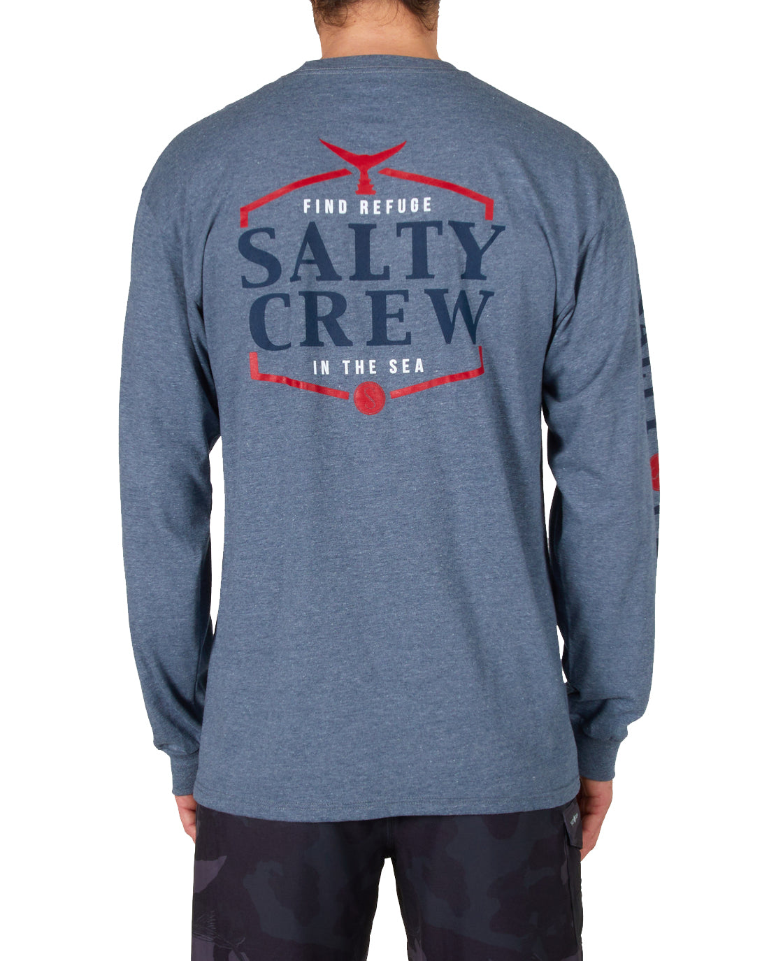 Salty Crew Skipjack LS Tee AthleticHeather XL