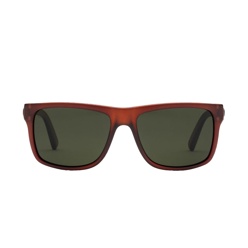 Electric Swingarm Polarized Sunglasses Brick Ohm-Grey Square