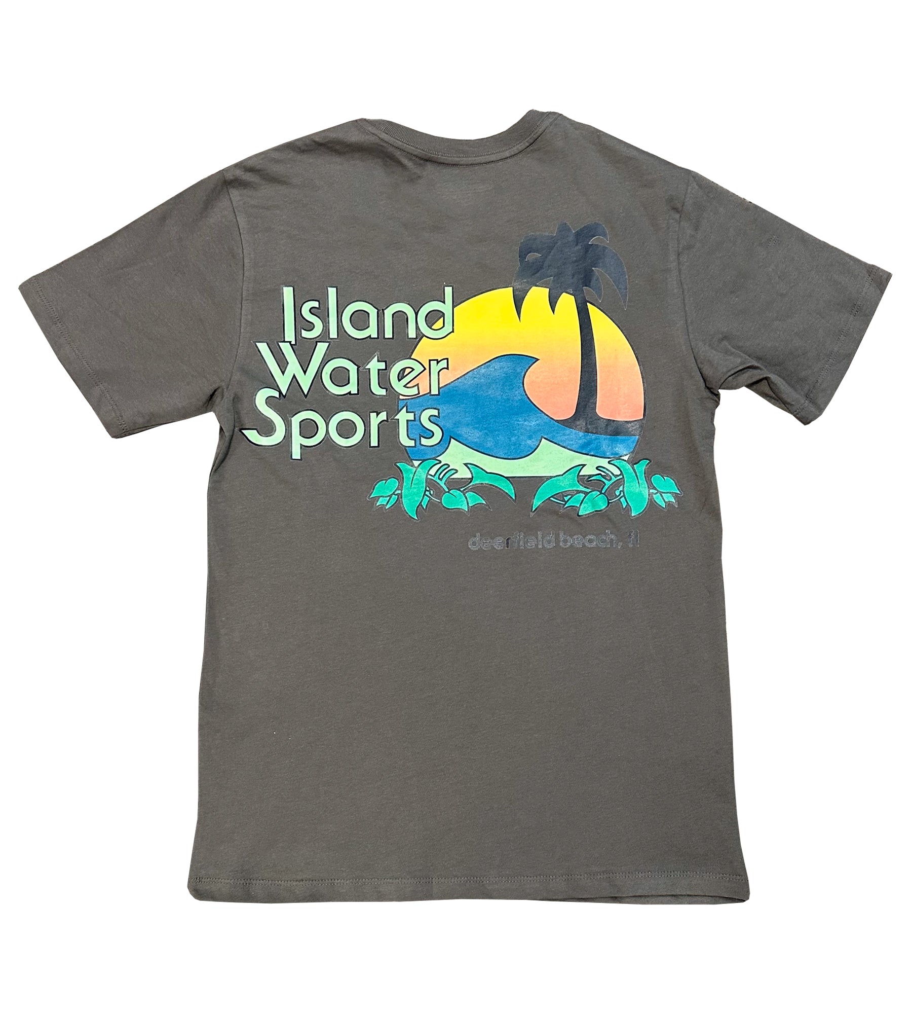 Island Water Sports Old School Logo S/S Tee Charcoal XL