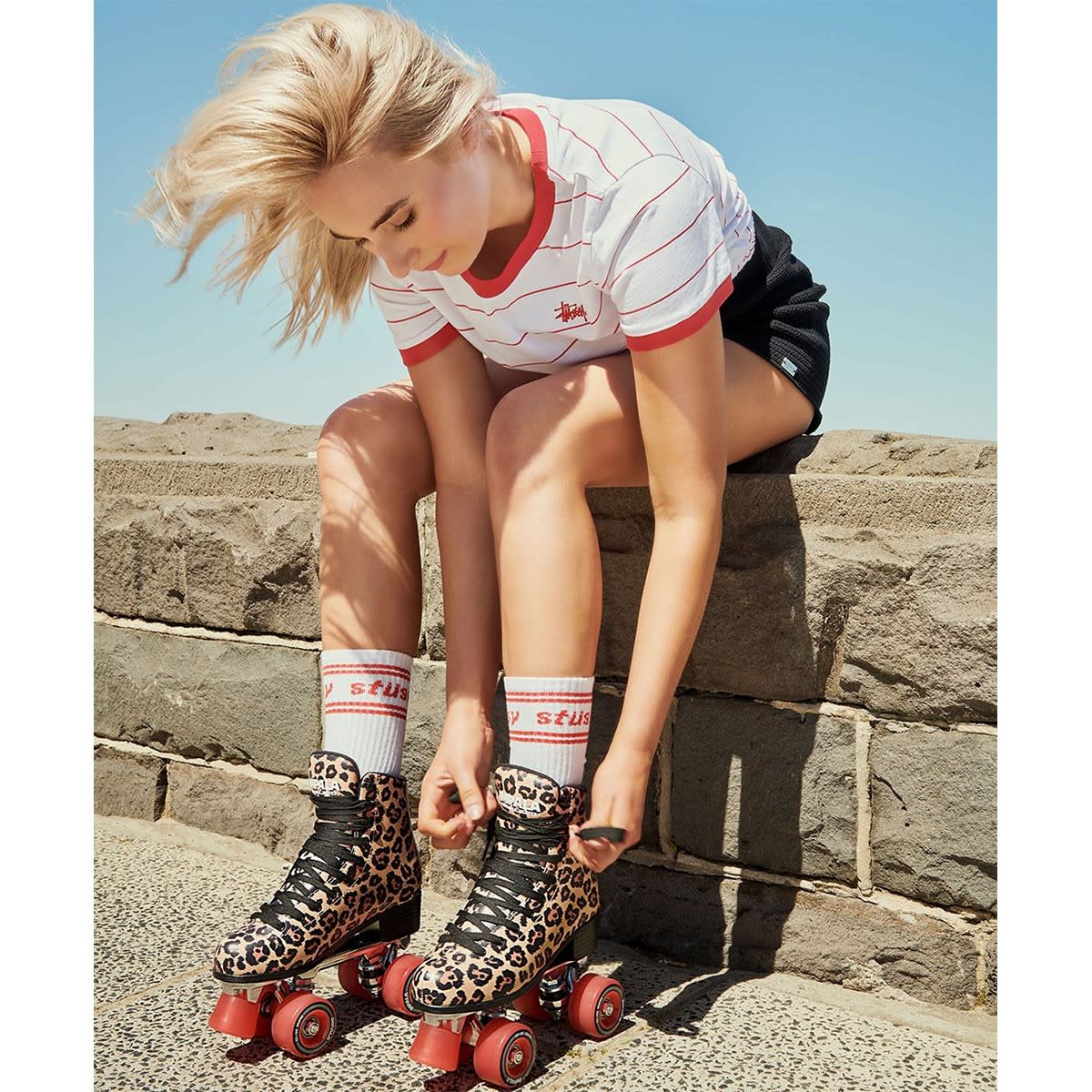 Impala Sidewalk Womens Roller Skates Leopard 6