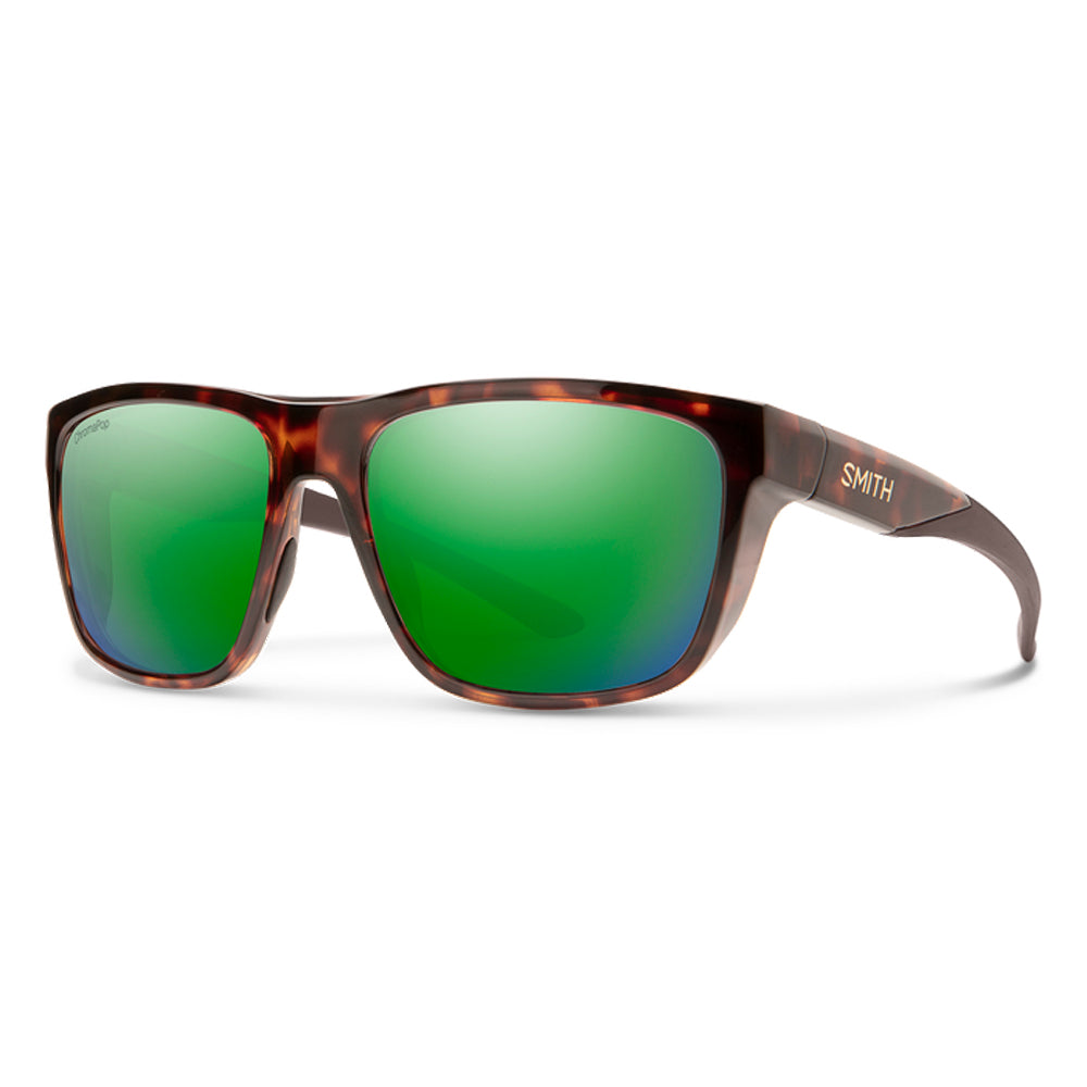 Smith Barra Polarized Sunglasses Havana GreenMirror Chromapop