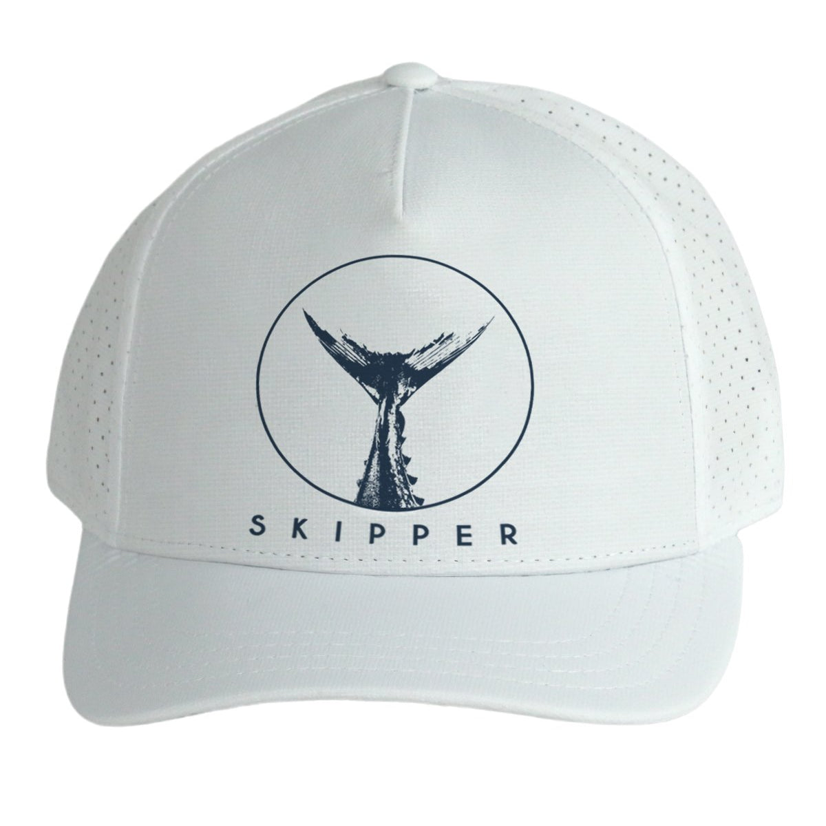 Reel Skipper Tuna Tail Hat White OS
