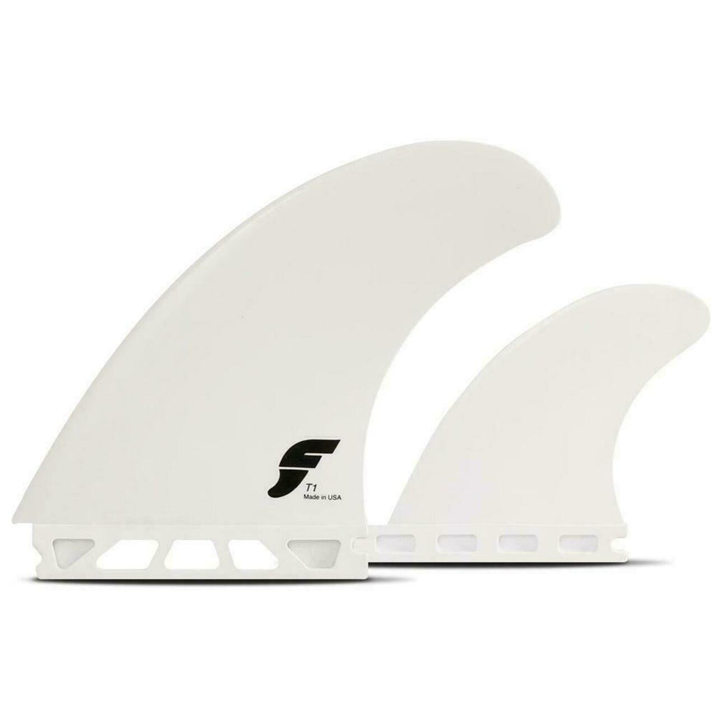 Futures Fins T1 Twin+1 Thermotech Twin Fin Set White