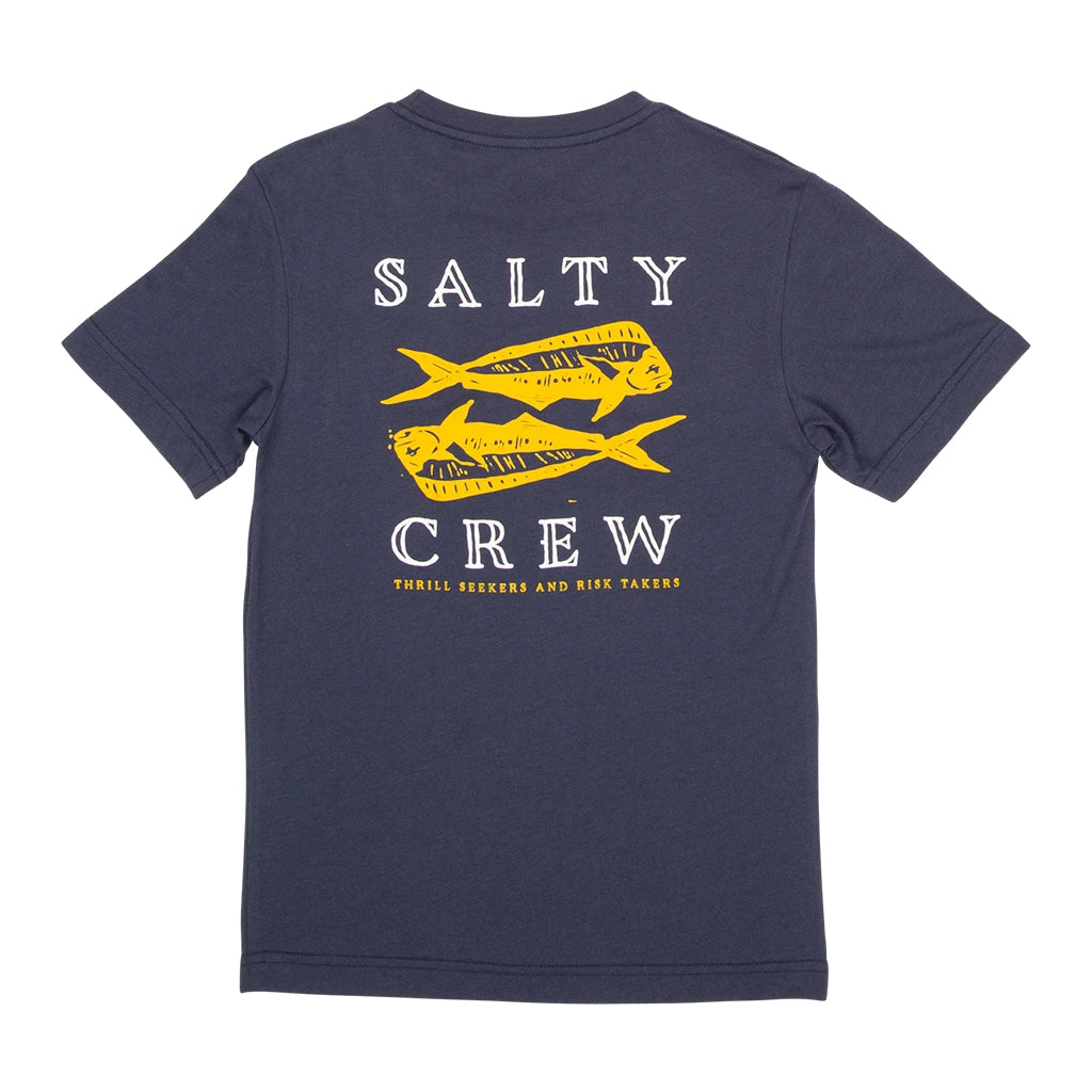 Salty Crew Double Up SS Boys Tee Navy L