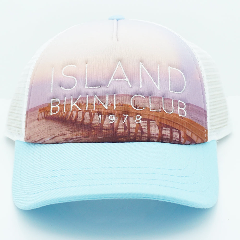 Island Water Sports Bikini Club Trucker Sky OS