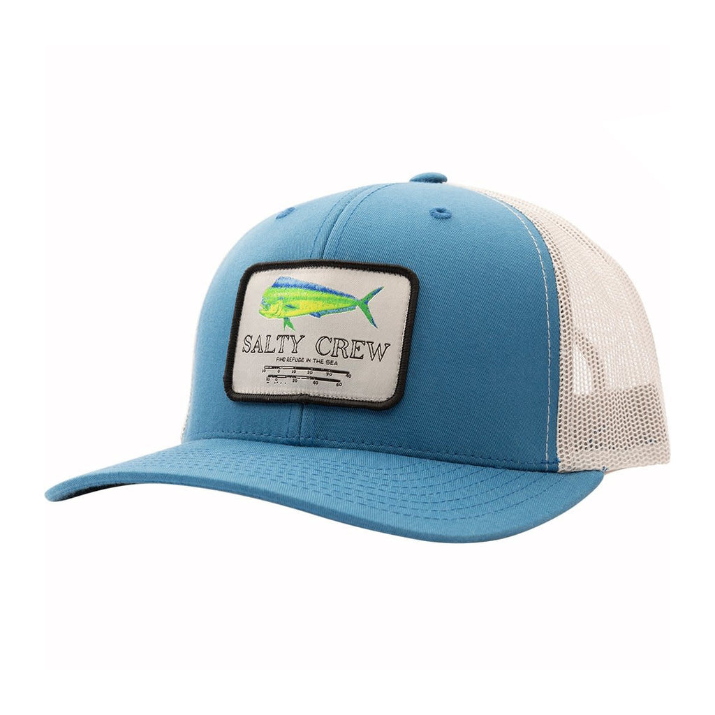 Salty Crew Mahi Mount Retro Trucker Hat Slate/Silver OS