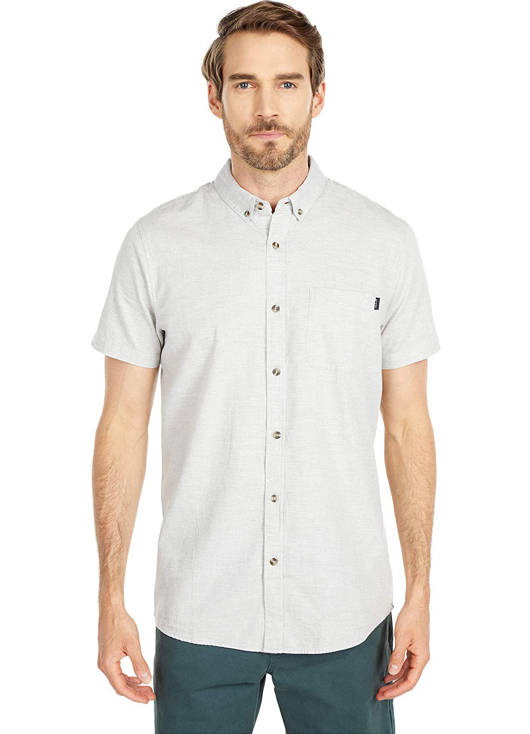 Rip Curl Ourtime Short Sleeve Button Up Shirt OFW M