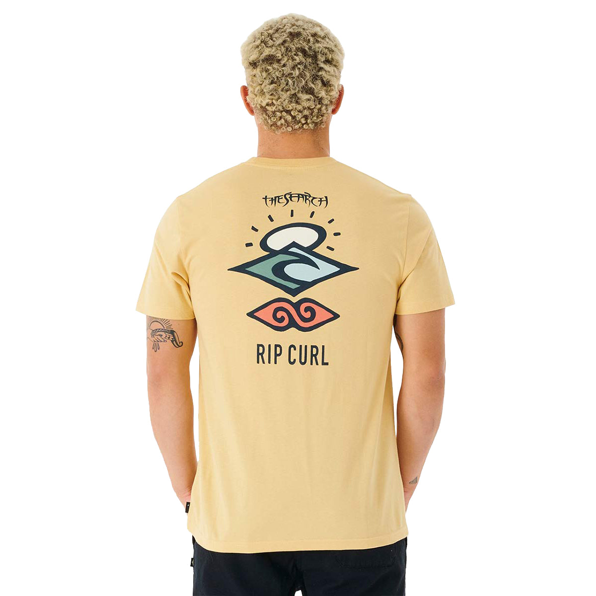 Rip Curl Search Icon SS Tee Washed Yellow M