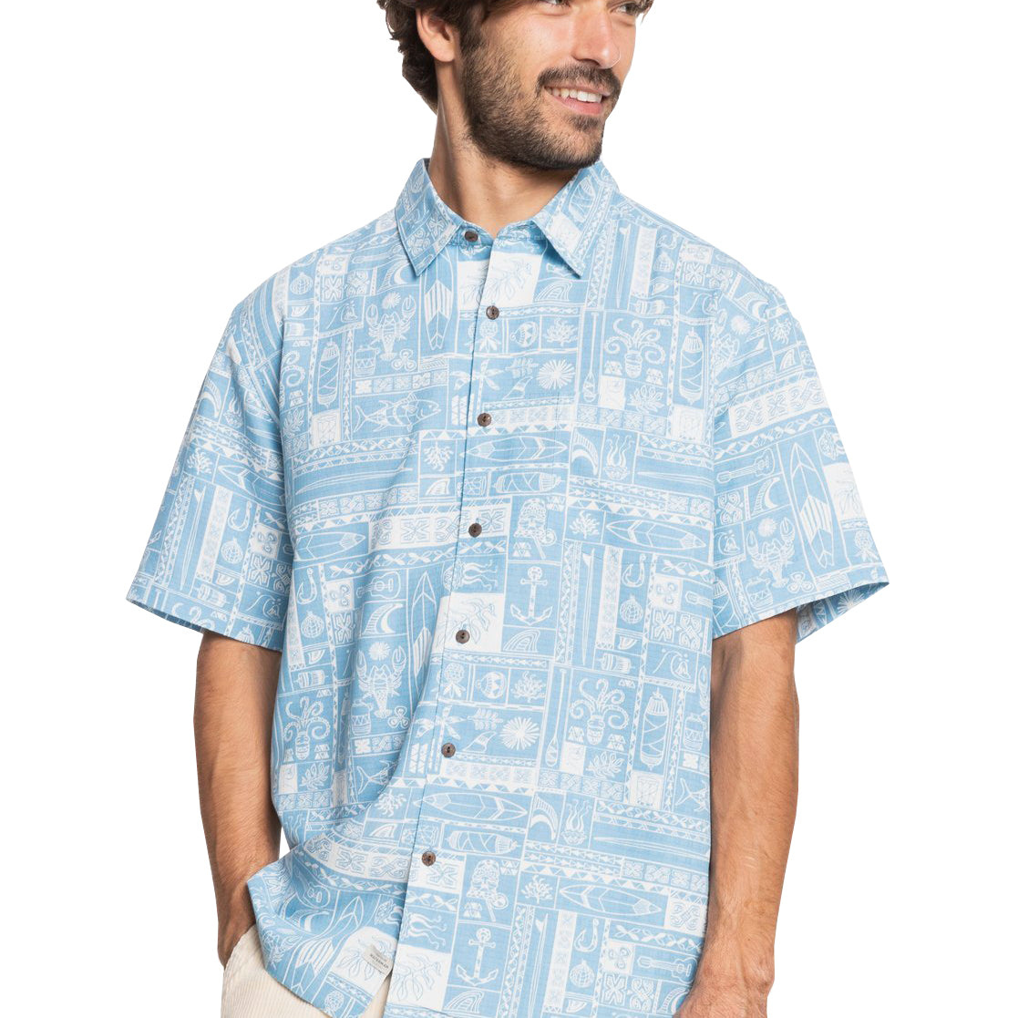 Quiksilver Watermens Total Island SS Woven BHC6 S