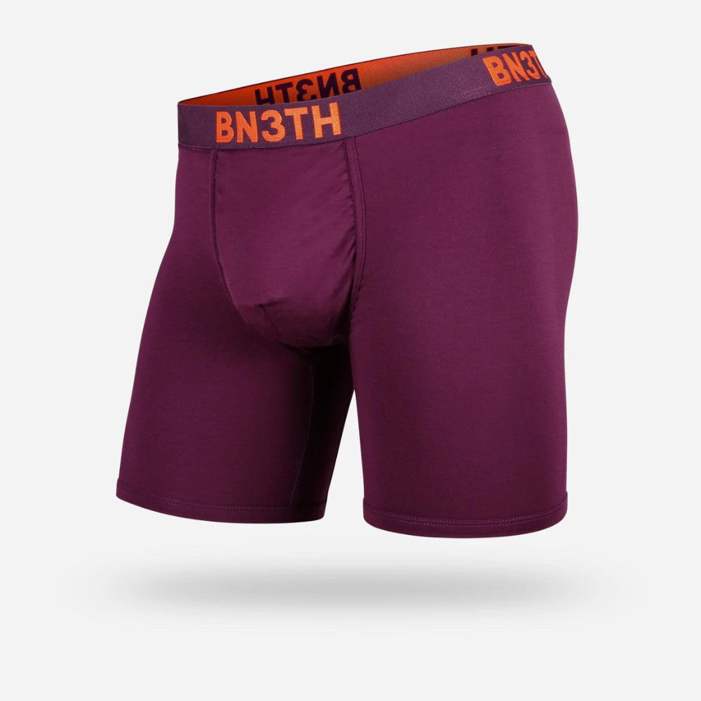 BN3TH Classic Solid Boxer Brief Cabernet/Orange S