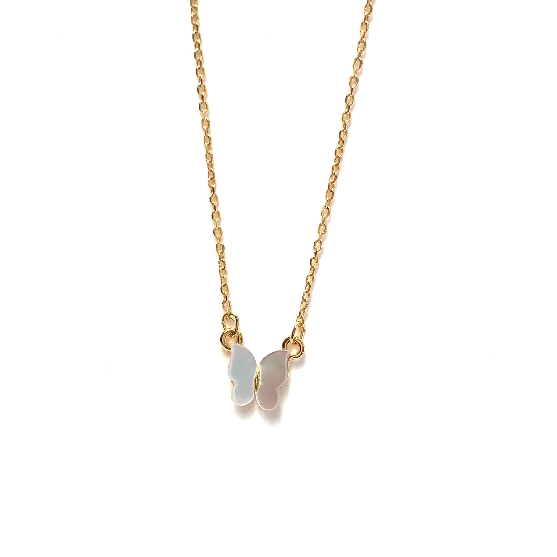 Silver Girl Mother Of Pearl Necklace