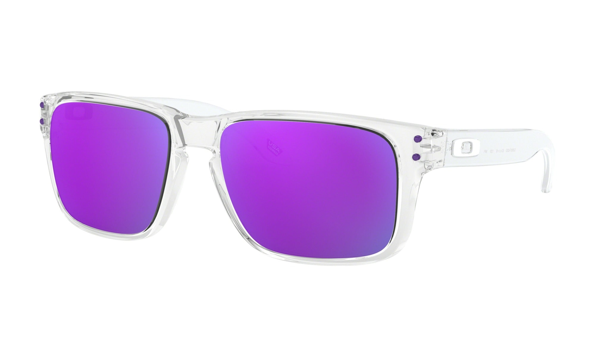 Oakley Holbrook XS Sunglasses Polished Clear Violet Square