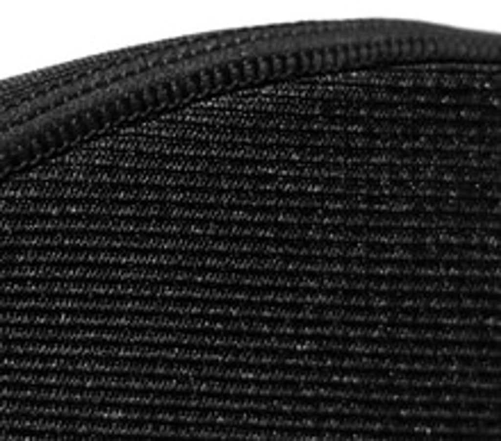Close up of a black sole of the neoprene sand socks