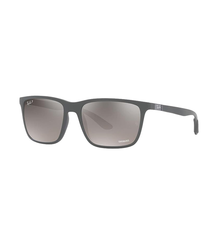 Ray-Ban 4385 Polarized Sunglasses MatteGrey GreyMirror