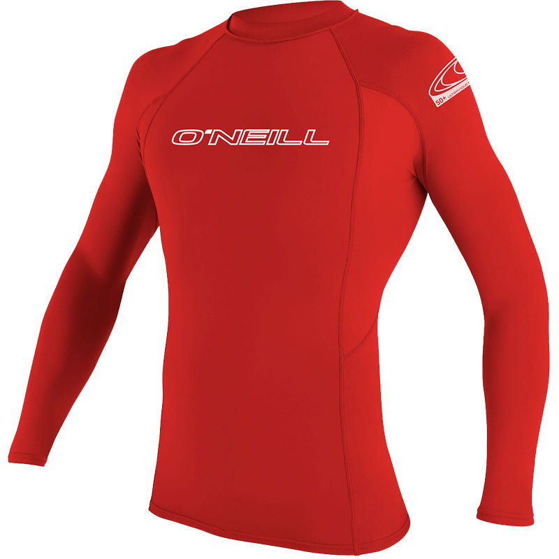 O'Neill Basic Skins L/S Performance Fit RashGuard Red S