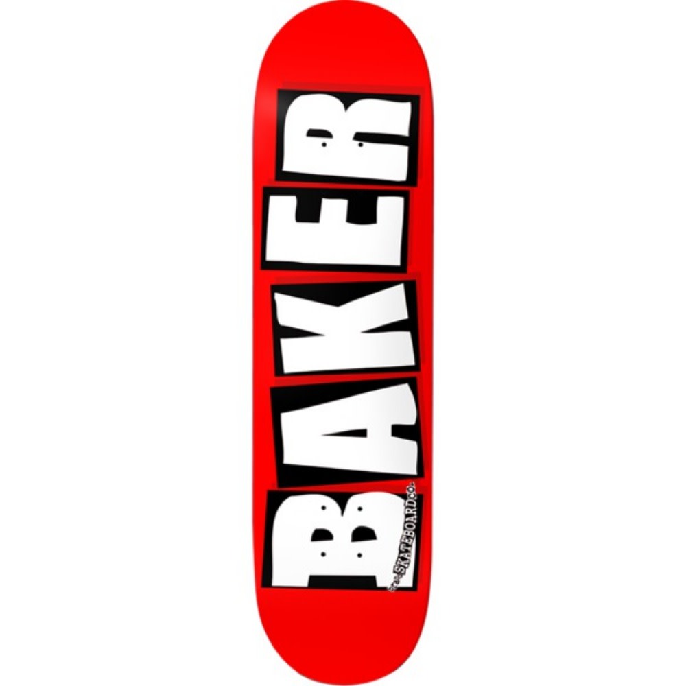 Baker Brand Logo Deck RED/WHT 8.6