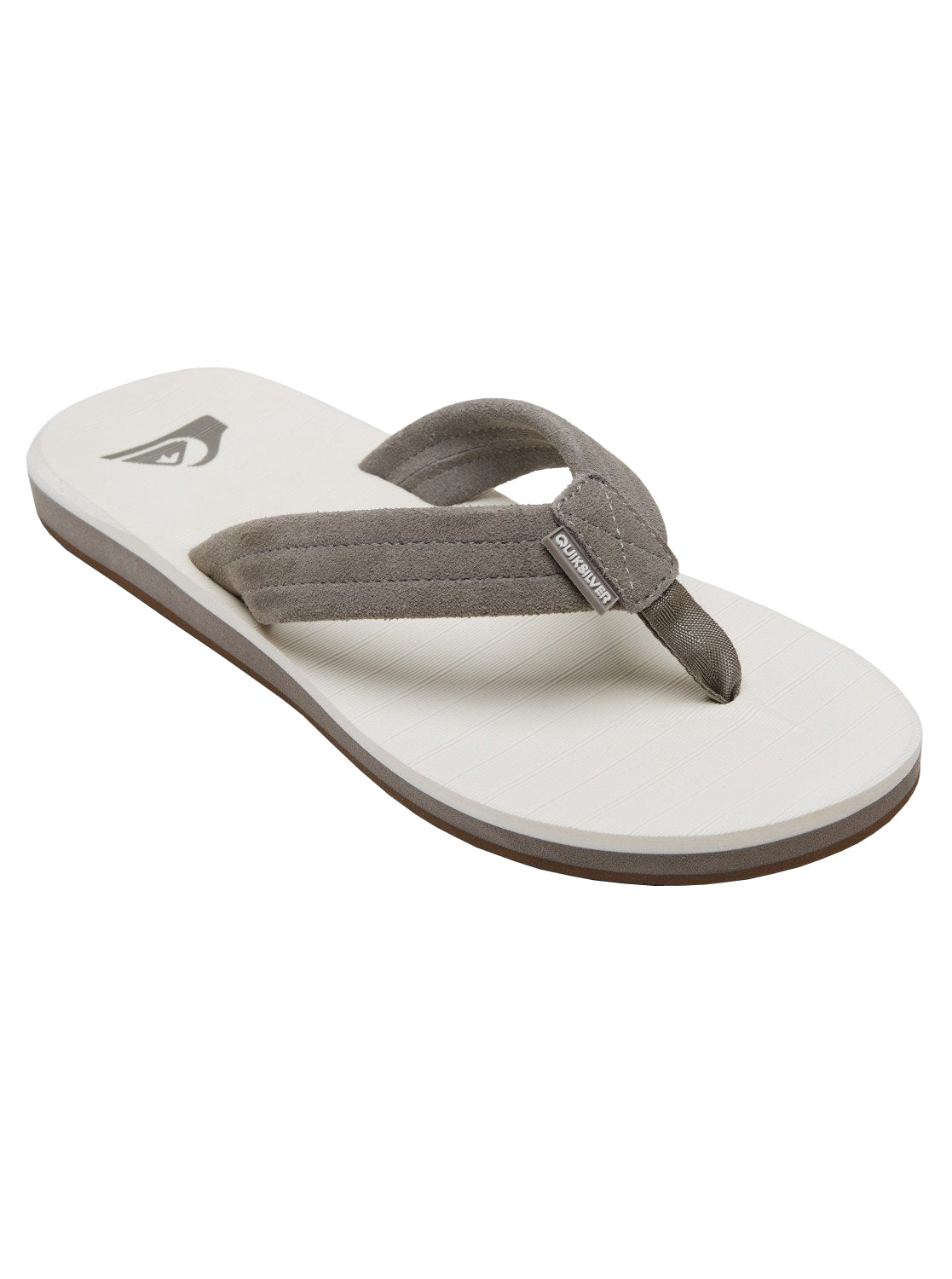 Quiksilver Carver Suede Mens Sandal XSWS-Grey-White-Grey 14
