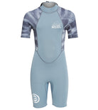 Xcel Water Inspired Axis 2mm S/S Boys Springsuit TGS-Alloy Grey-Tiger Shark 10