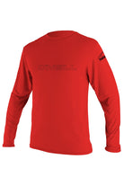 O'neill Youth Basics Skins Loose Fit L/S Rash Tee 020-Red 12
