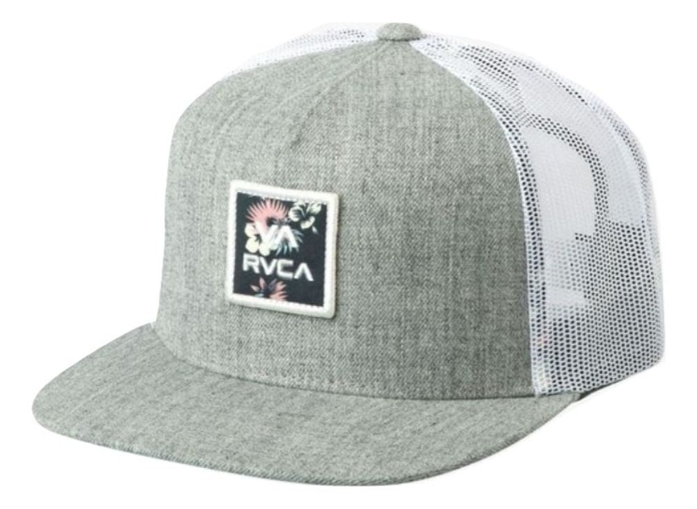 RVCA VA All The Way Trucker Hat HGR-HeatherGrey OS