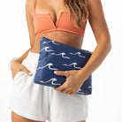 Aloha Mid Pouch Seaside - White/Navy O/S