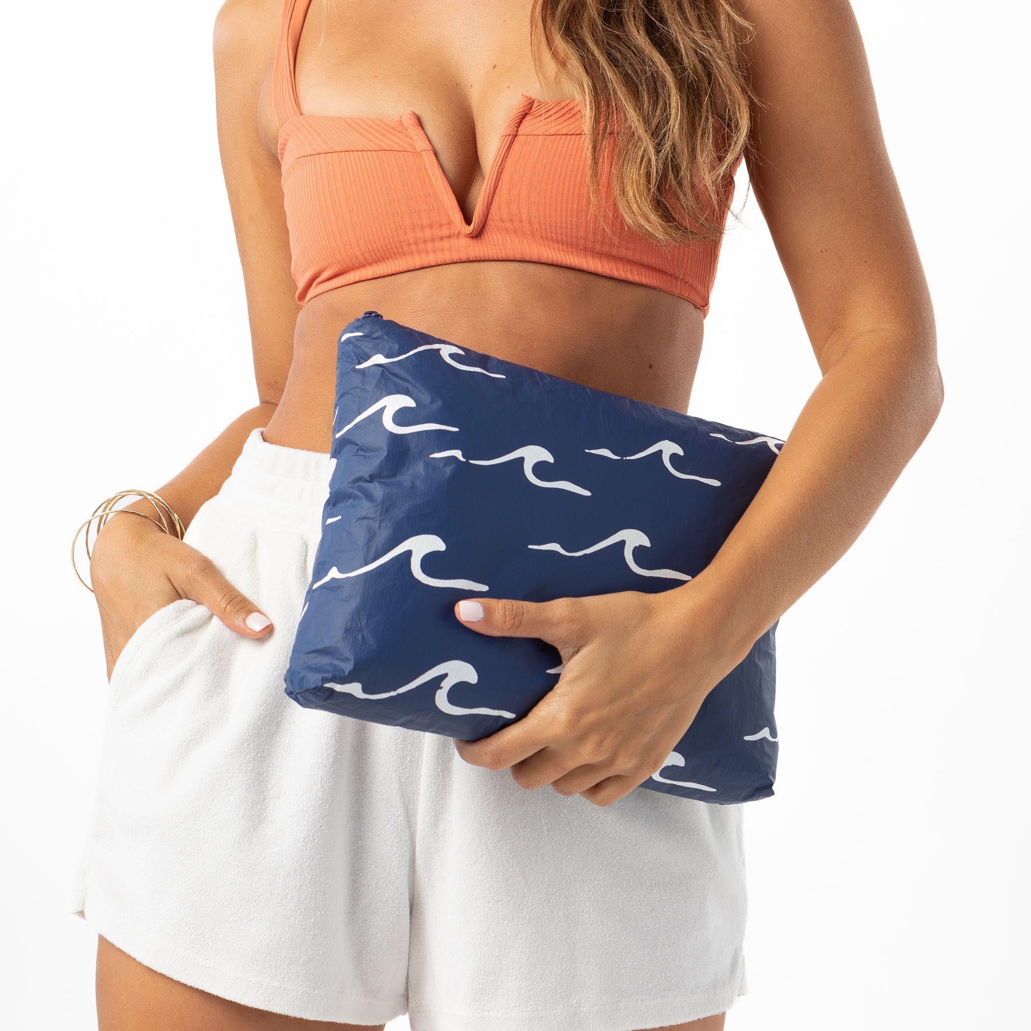 Aloha Mid Pouch Seaside - White/Navy O/S
