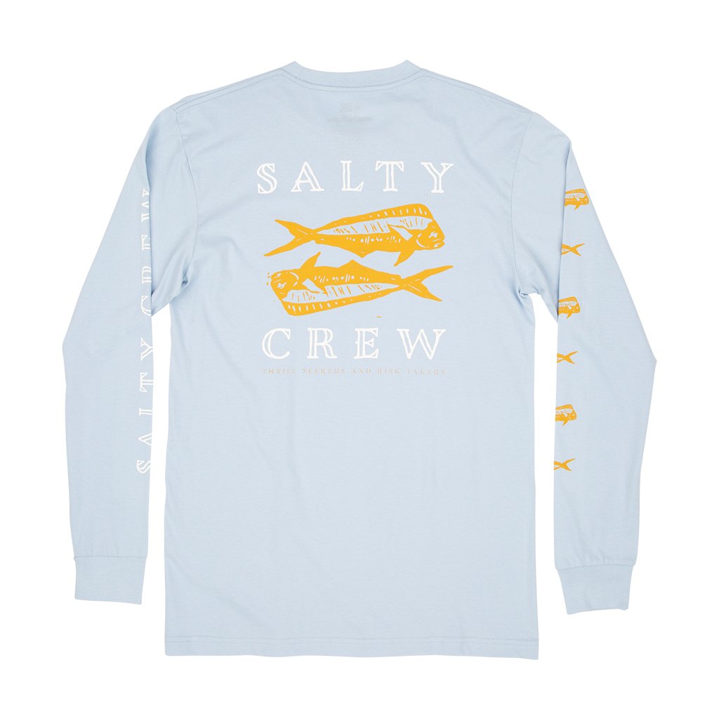 Salty Crew Doubled Up Premium LS Tee LightBlue L