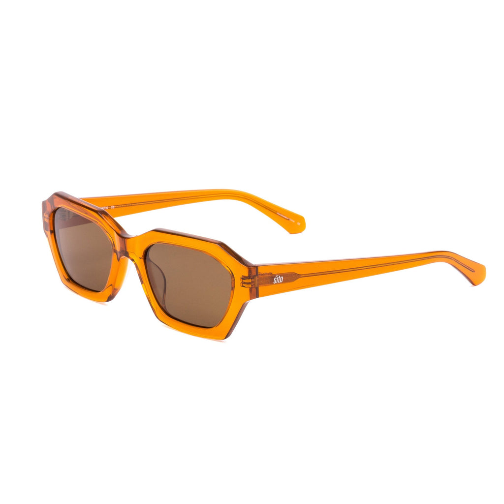 Sito Kinetic Polarized Sunglasses Amber Brown