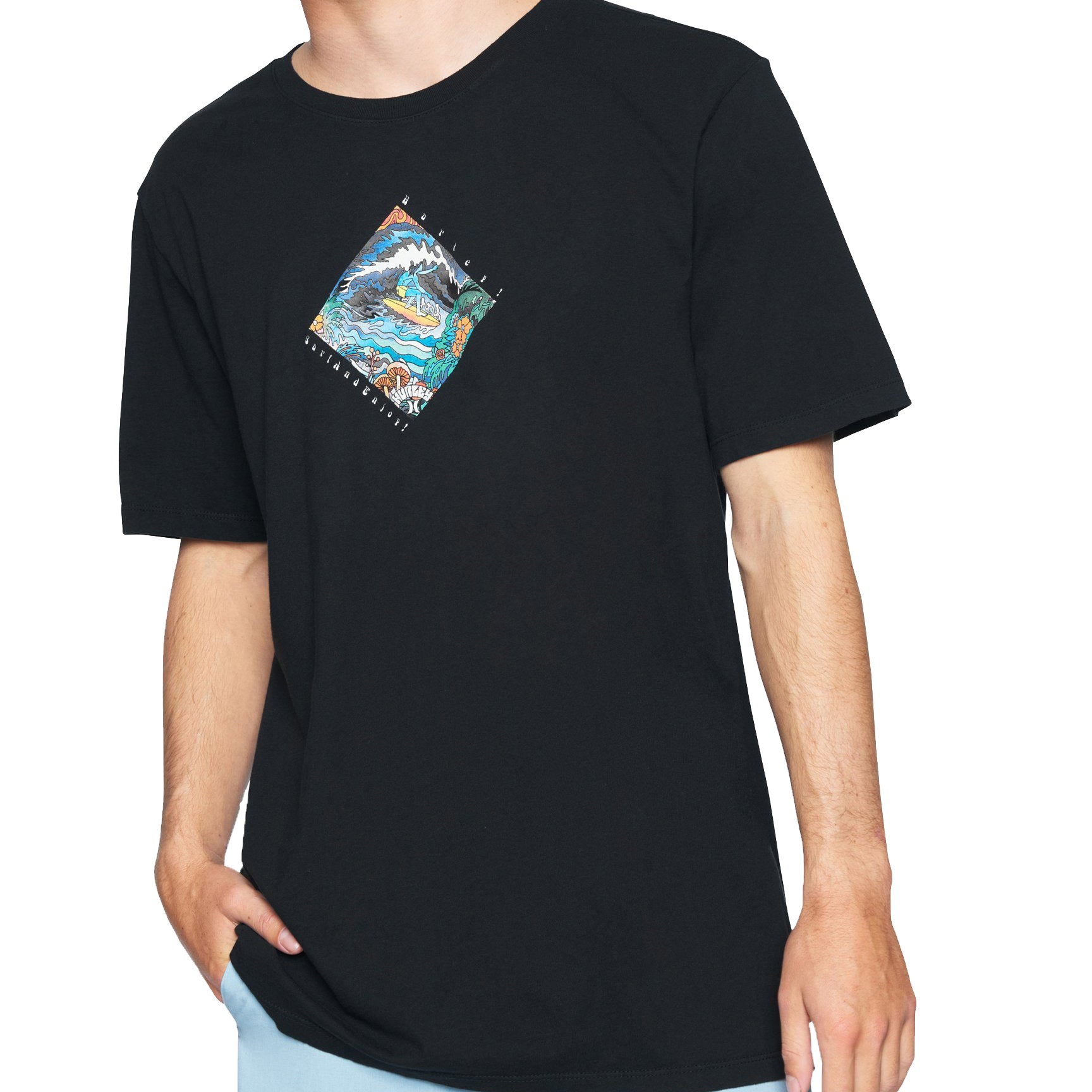 Hurley Everyday Washed Sendy Tee H010-Black S