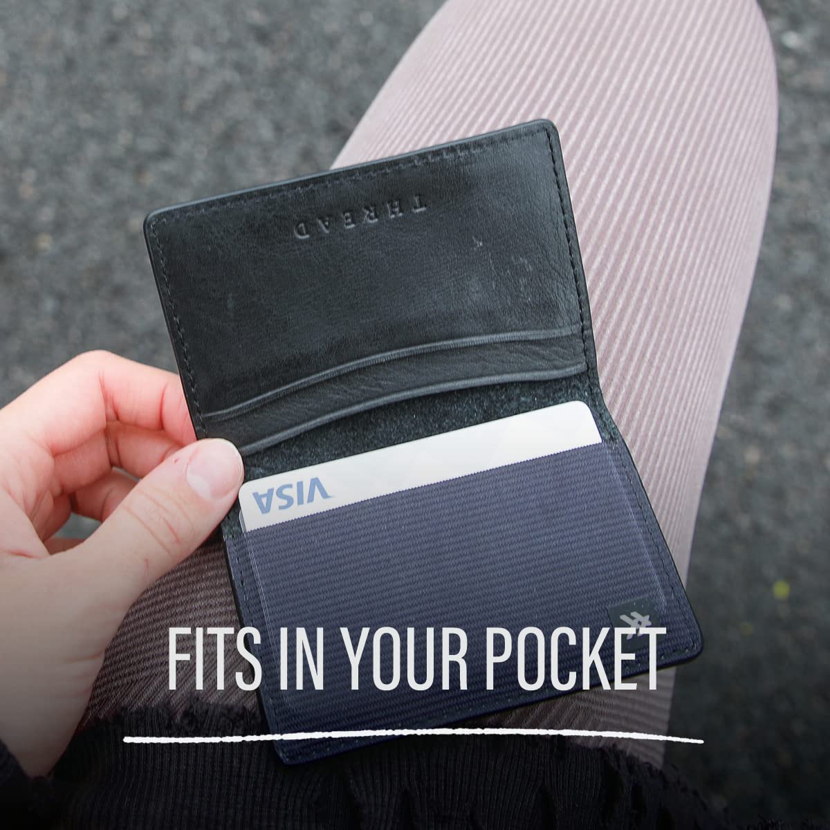 Thread Wallets BiFold Wallet  Black Onesize