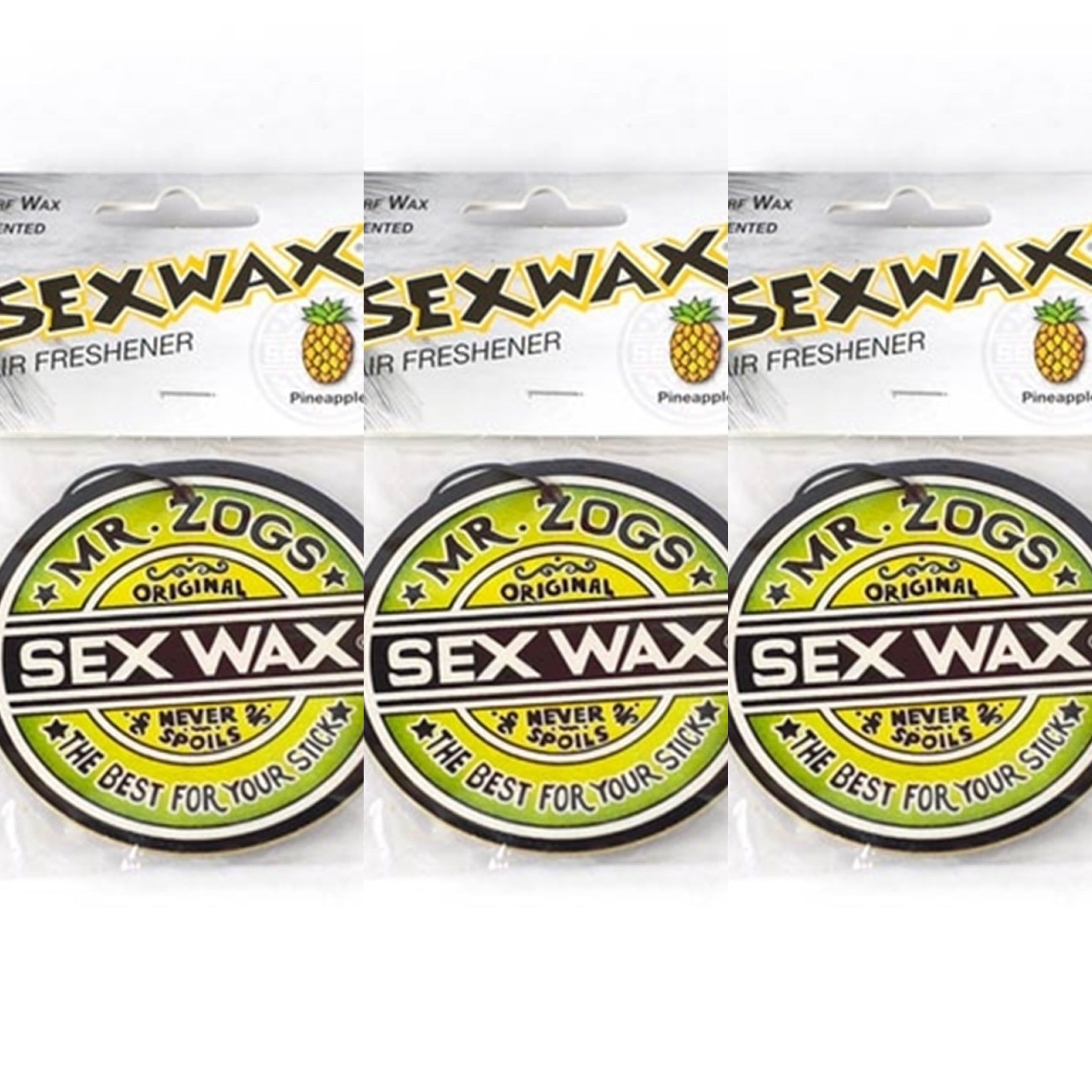 Sex Wax Air Freshener Pineapple 3-Pack
