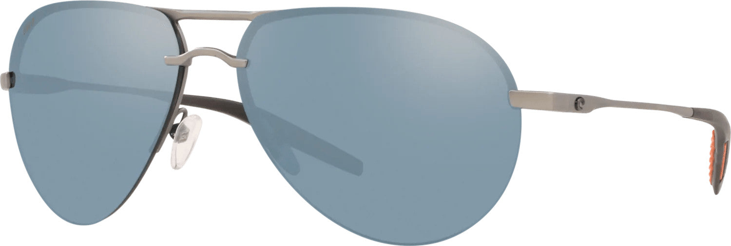 Costa Del Mar Helo Sunglasses  Matte Silver Gray 580P