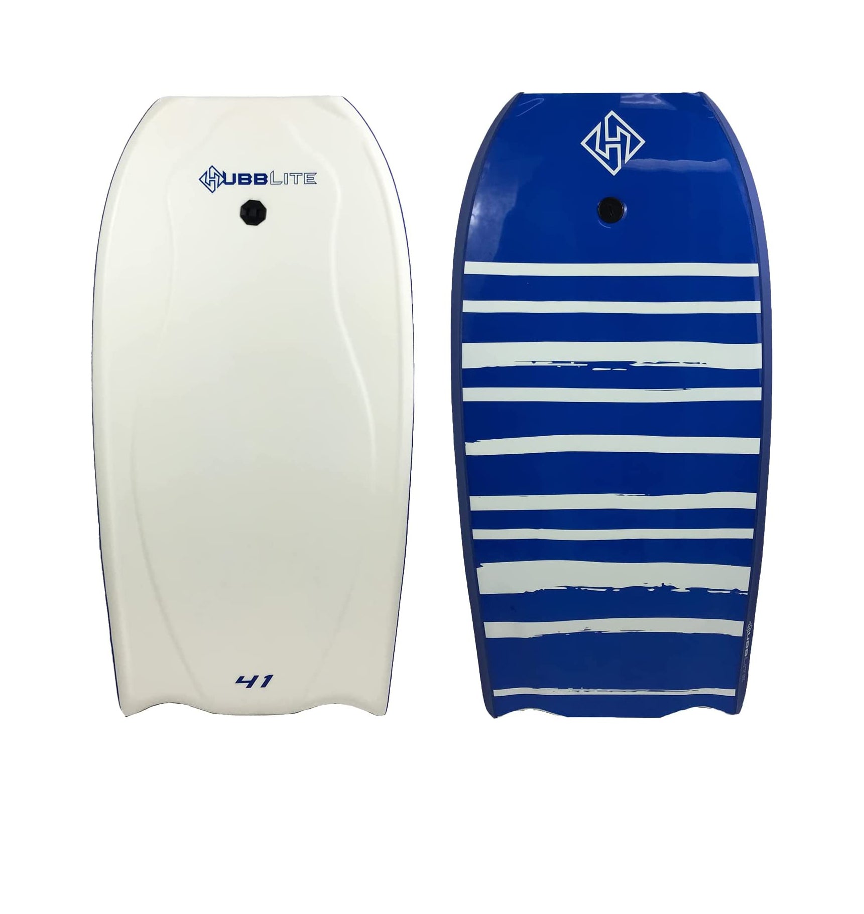 Hubboards Hubblite Bodyboard White-Blue-Blue 39in