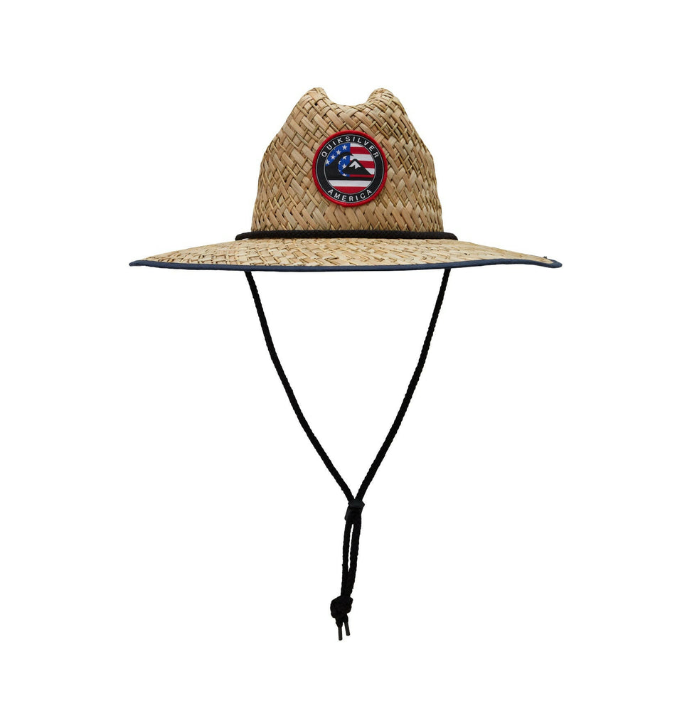 Quiksilver Outsider Americana Straw Lifeguard Hat XBBR L/XL