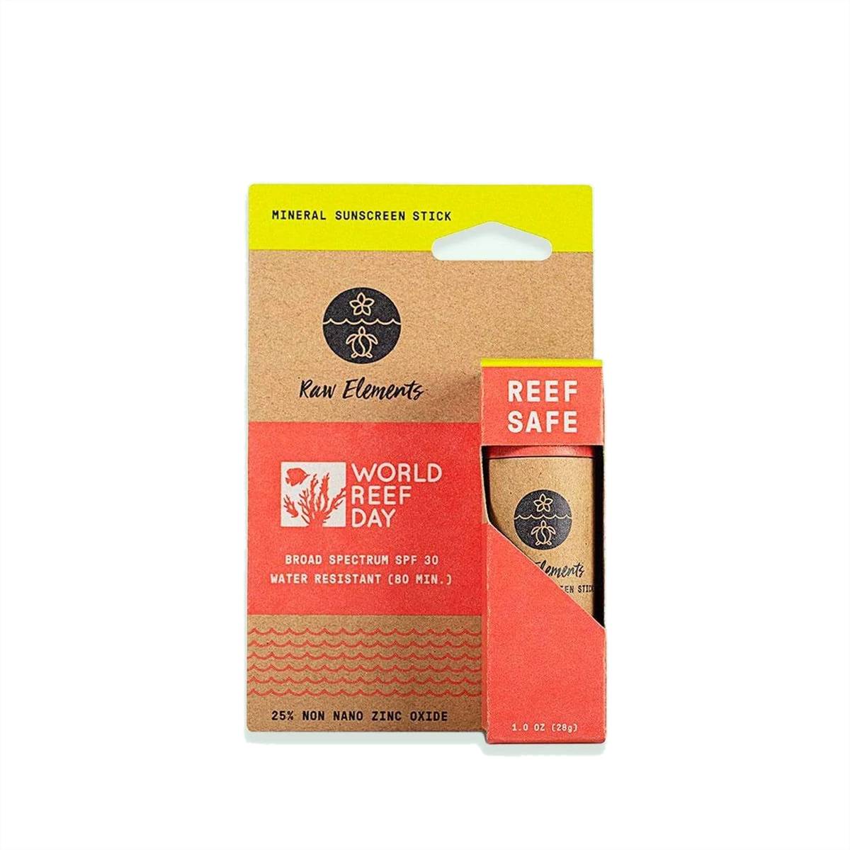 Raw Elements World Reef Day Compostable Stick SPF 30