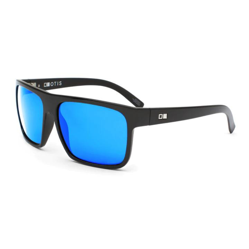 Otis After Dark X Lit Polarized Sunglasses Matte Black BlueReflect Square