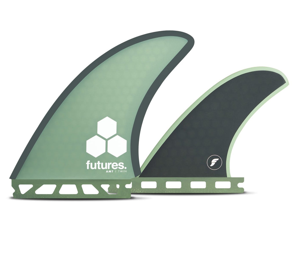 Futures Fins FAMT Honeycomb Twin Fin Set Green-Gray